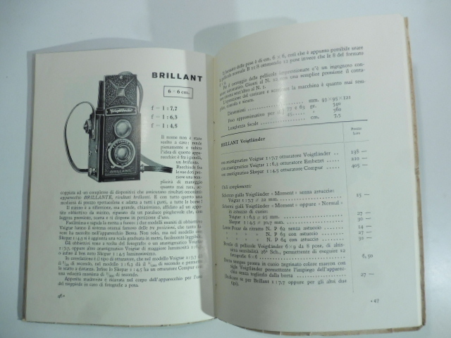 Voigtlander. Catalogo apparecchi